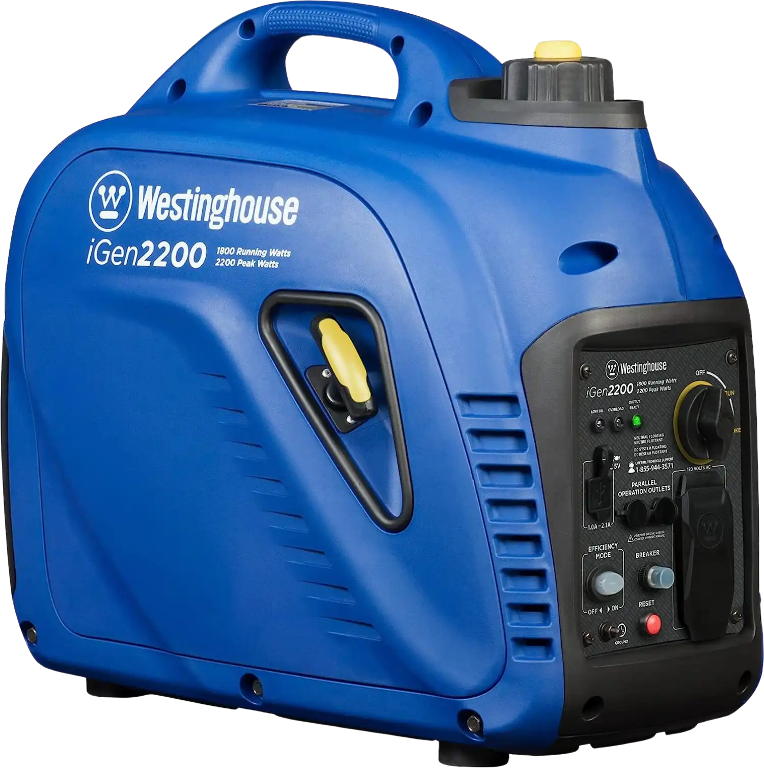 Westinghouse iGen2200c Inverter Generator 1800W/2200W 20 Amp Recoil Start Gas with CO Sensor New