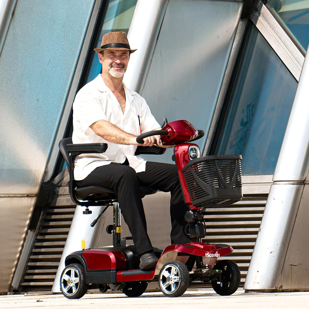 iScooter X-03 Mobility Scooter with Basket 250W 5 MPH 12.4 Mile Range New
