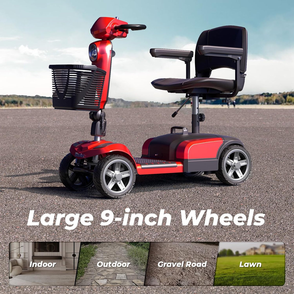 iScooter X-03 Mobility Scooter with Basket 250W 5 MPH 12.4 Mile Range New