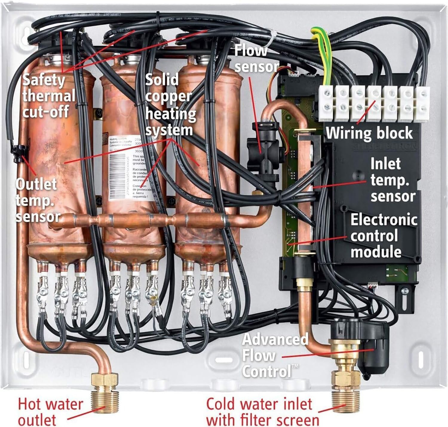Stiebel Eltron Tempra 15 Plus Adv Flow Control Self-Modulating 14.4kW 2.93 GPM Tankless Water Heater Manufacturer RFB
