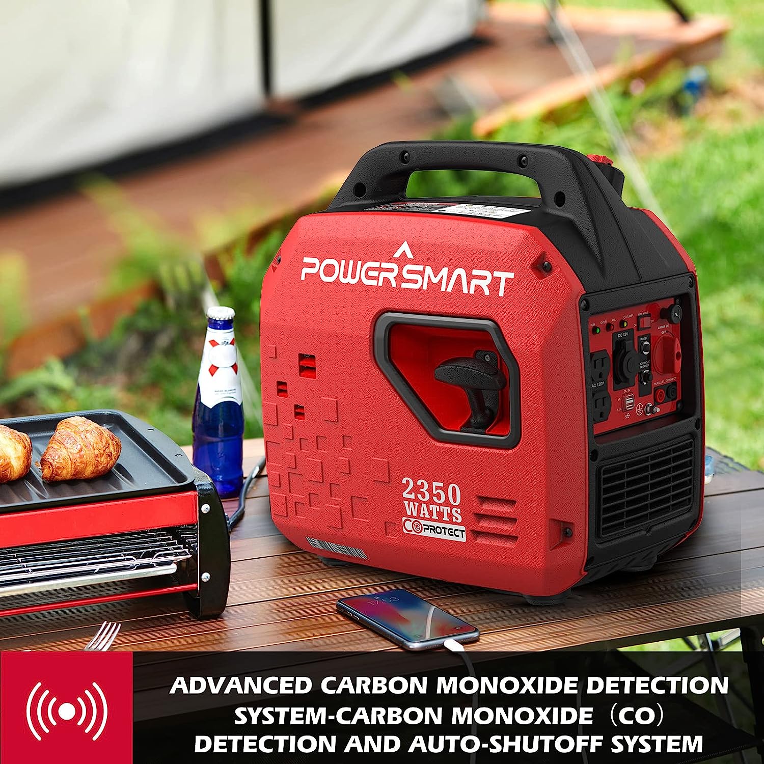 Powersmart PS5025C Inverter Generator 1900/2350W Gas 4 Stroke Recoil Start New