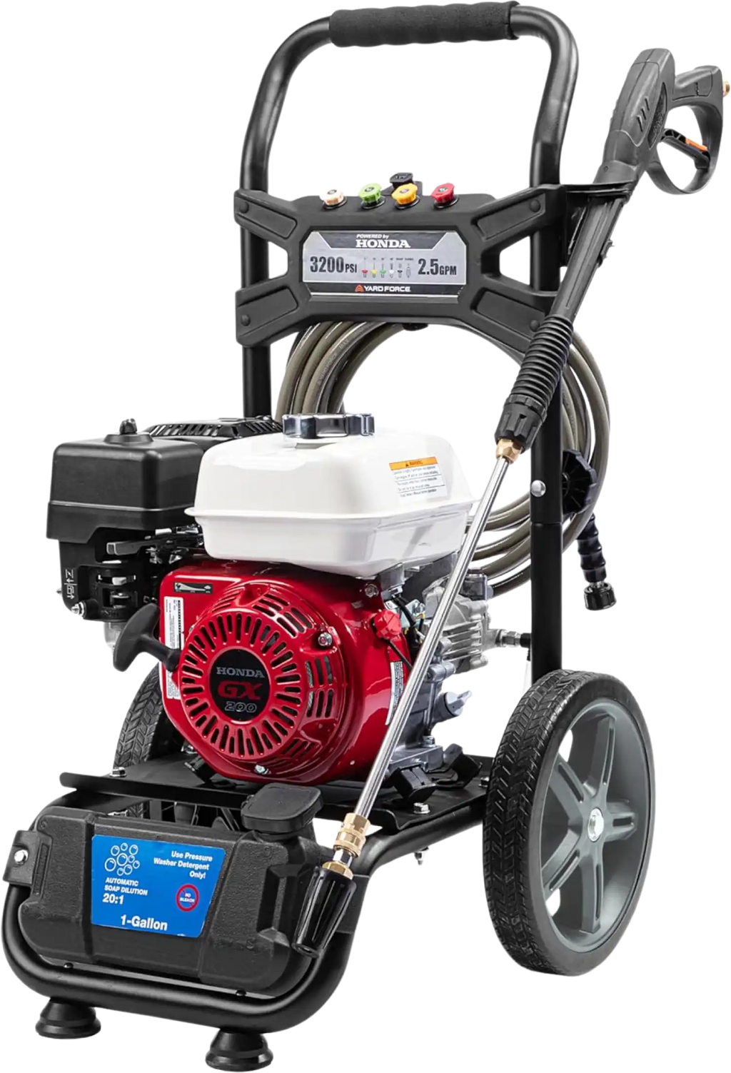 Yard Force YF3200-H Pressure Washer 3200 PSI 2.5 GPM Gas Honda GX200 196cc Engine New