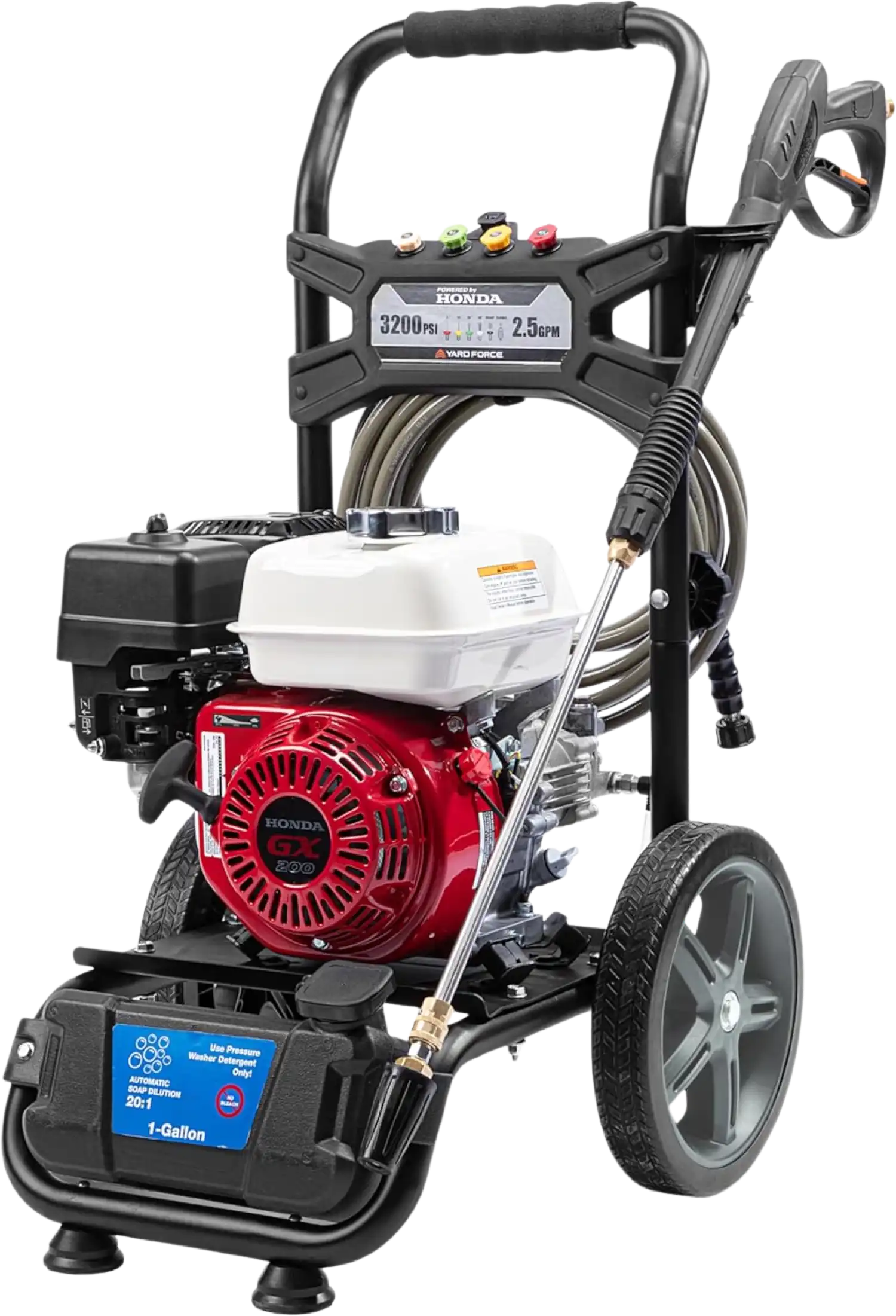 Yard Force YF3200-H Pressure Washer 3200 PSI 2.5 GPM Gas Honda GX200 196cc Engine New