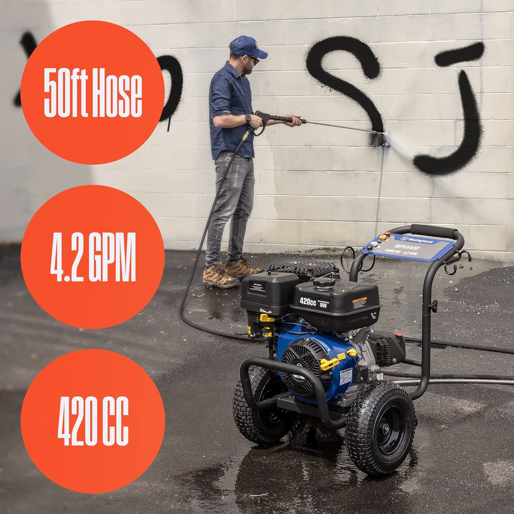Westinghouse WPX4400 Pressure Washer 4400 PSI 4.2 GPM Gas New