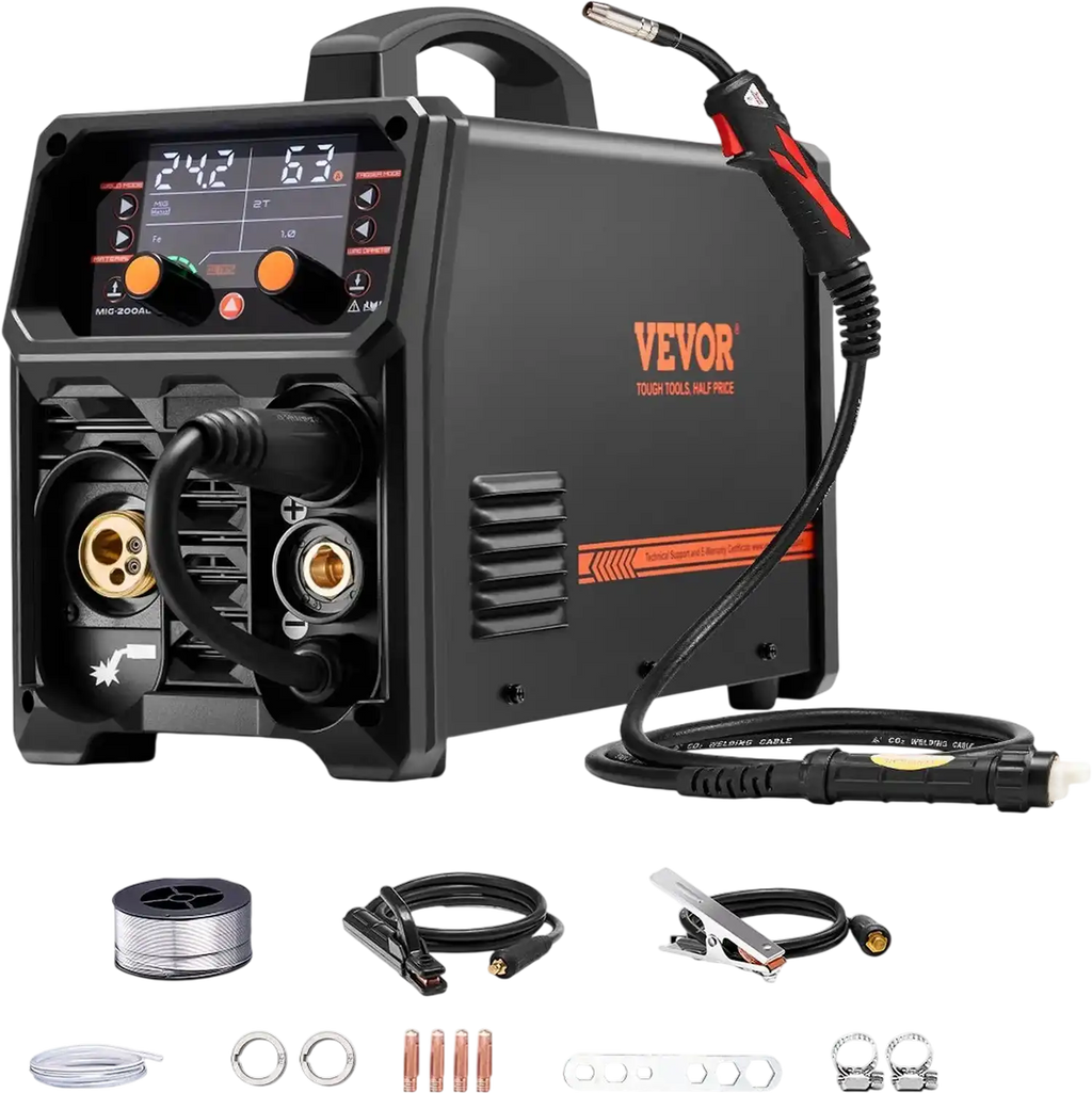 Vevor Pro MIG Welder 200A 5-in-1 Pulse/Gas/Flux Core/Stick/Lift TIG 110V/220V New