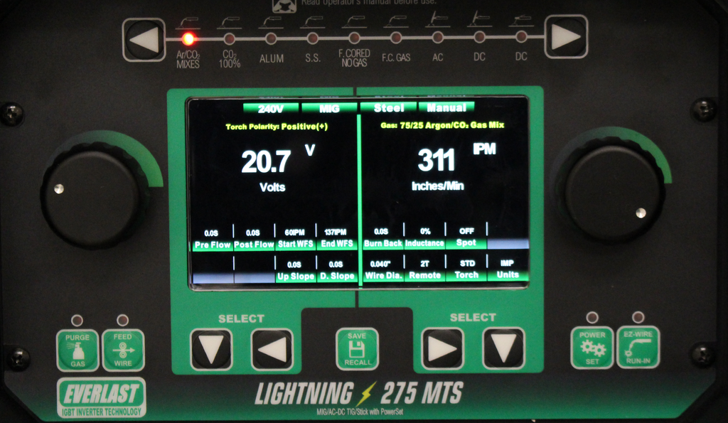 Everlast Lightning MTS 275 Welder Multi-Process 275A 120/240V with TIG Package New