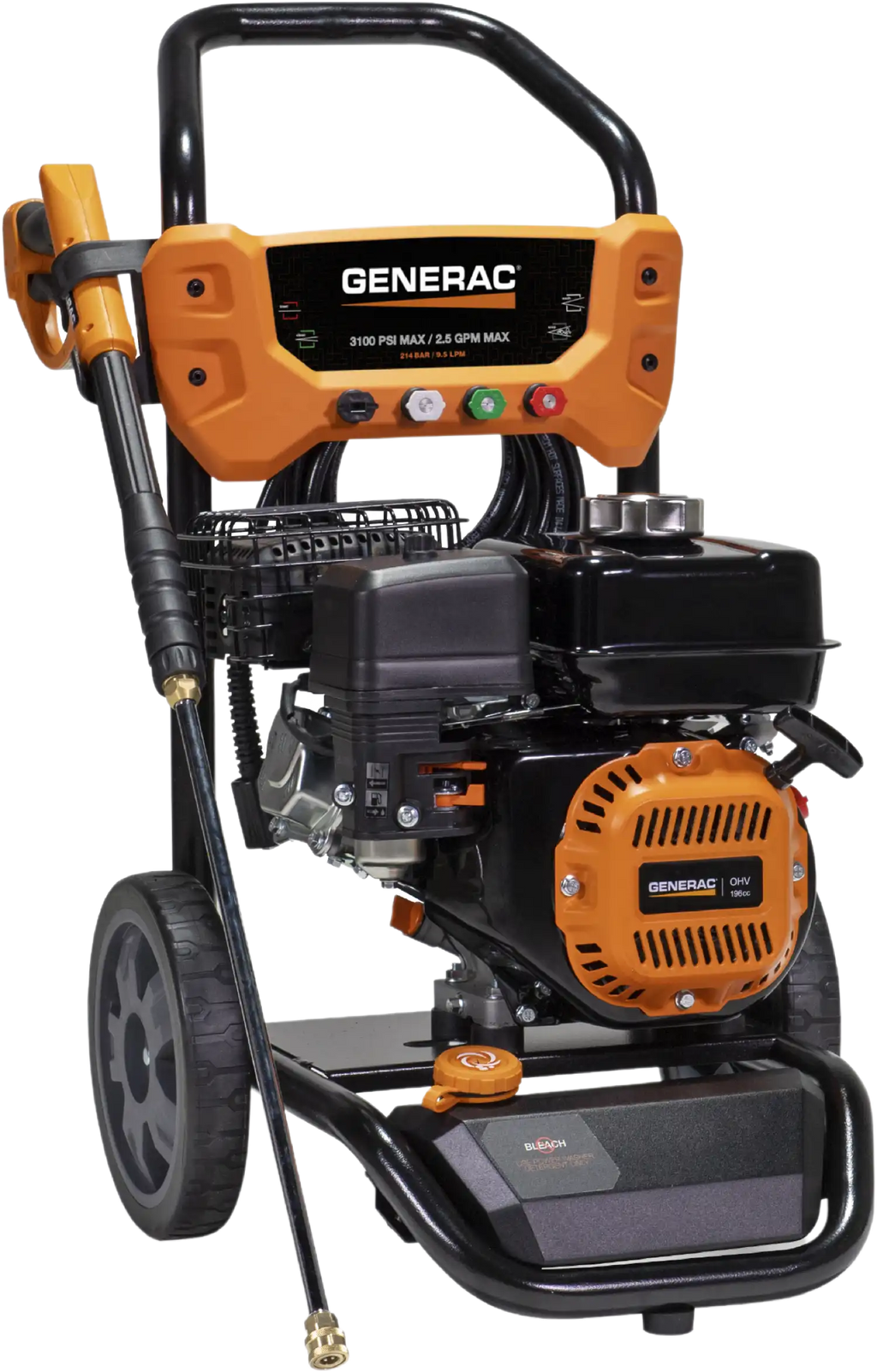 Generac 8909 Pressure Washer 3100 PSI 2.5 GPM Residential Gas New
