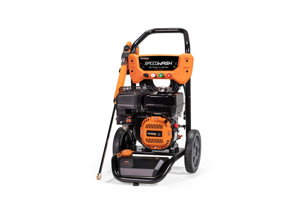 Generac 8912 SpeedWash 3200 PSI 2.7 GPM Pressure Washer Residential Gas Recoil Start w/ Power Broom New