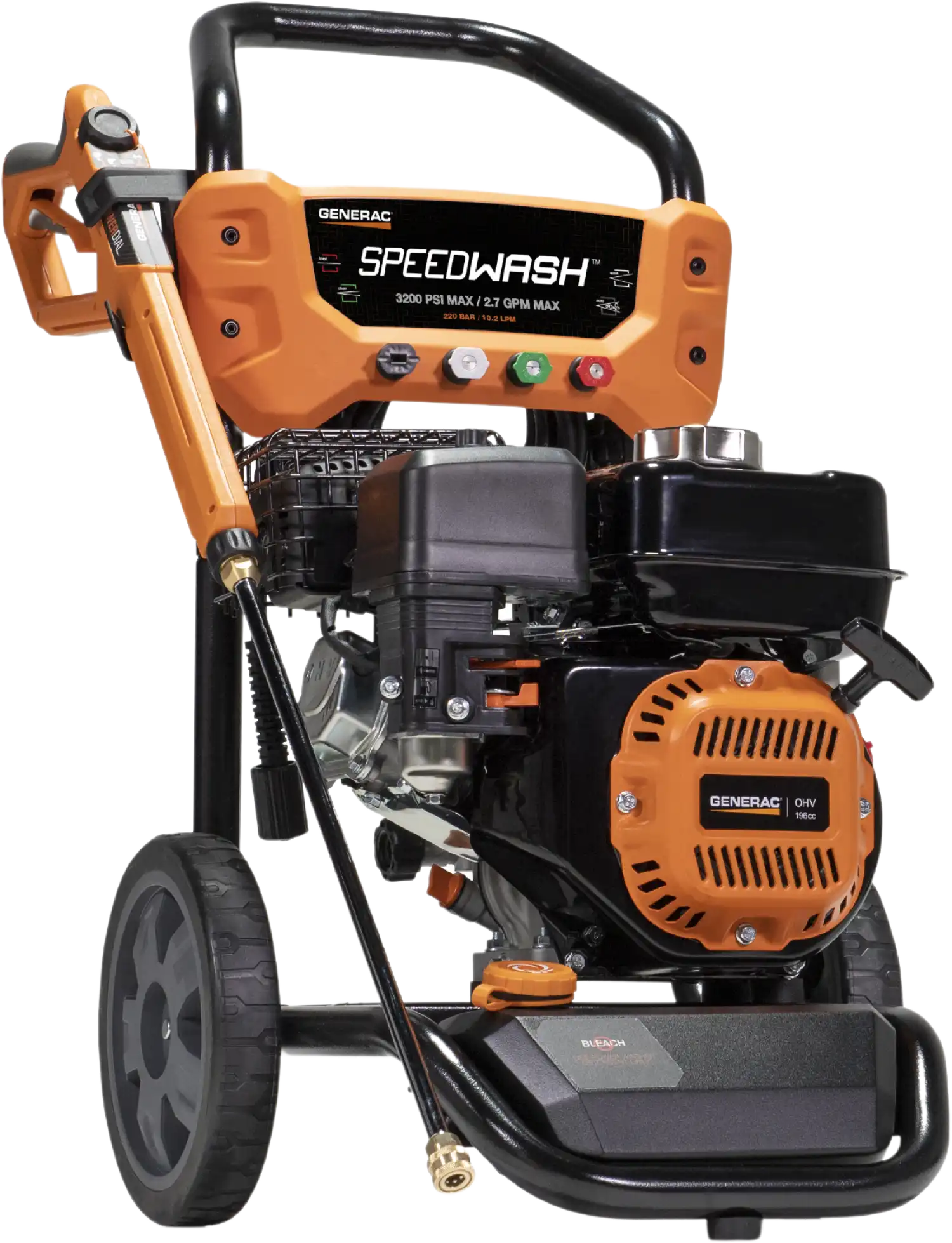 Generac 8912 SpeedWash 3200 PSI 2.7 GPM Pressure Washer Residential Gas Recoil Start w/ Power Broom New