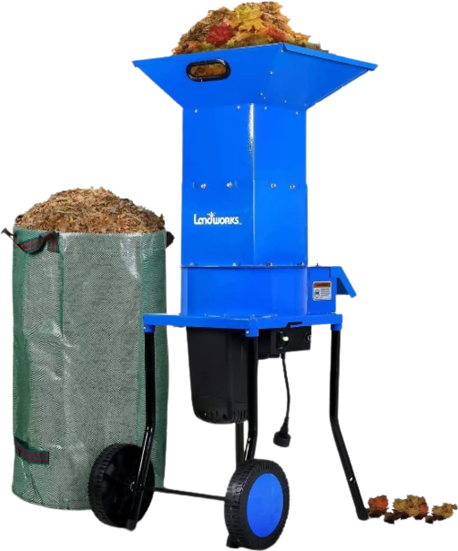 Landworks GUO049 Electric Shredder and Mulcher 120V AC 11" Cutting Blade .5" Cutting Capacity New