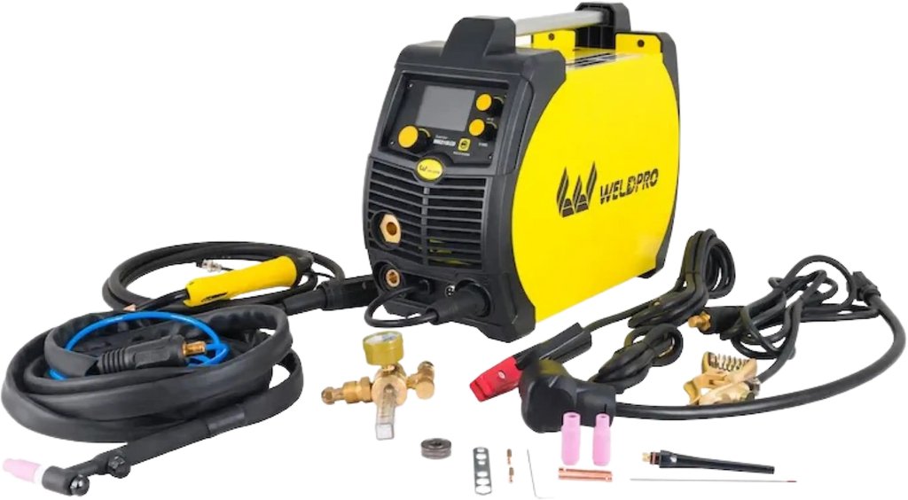 Weldpro MIG210LCD 5-in-1 Welder with 200 Amp LCD Inverter 120V/240V MIG/TIG/Flux Core/Stick L13007 New
