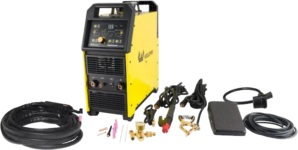 Weldpro TIGACDC250GD AC/DC TIG20 Welder with W300 Water Cooled Torch and Cart SP2004 New