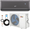 Costway 9100 BTU 20.5 SEER2 115V WiFi Mini Split AC Alexa Gray 976435128 New