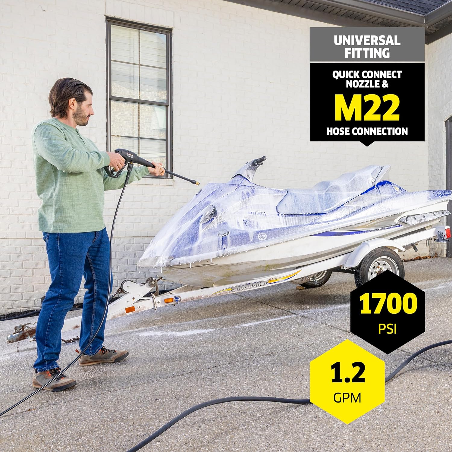 Karcher K1700 Cube Electric Pressure Washer 1700 PSI 1.2 GPM 120V New
