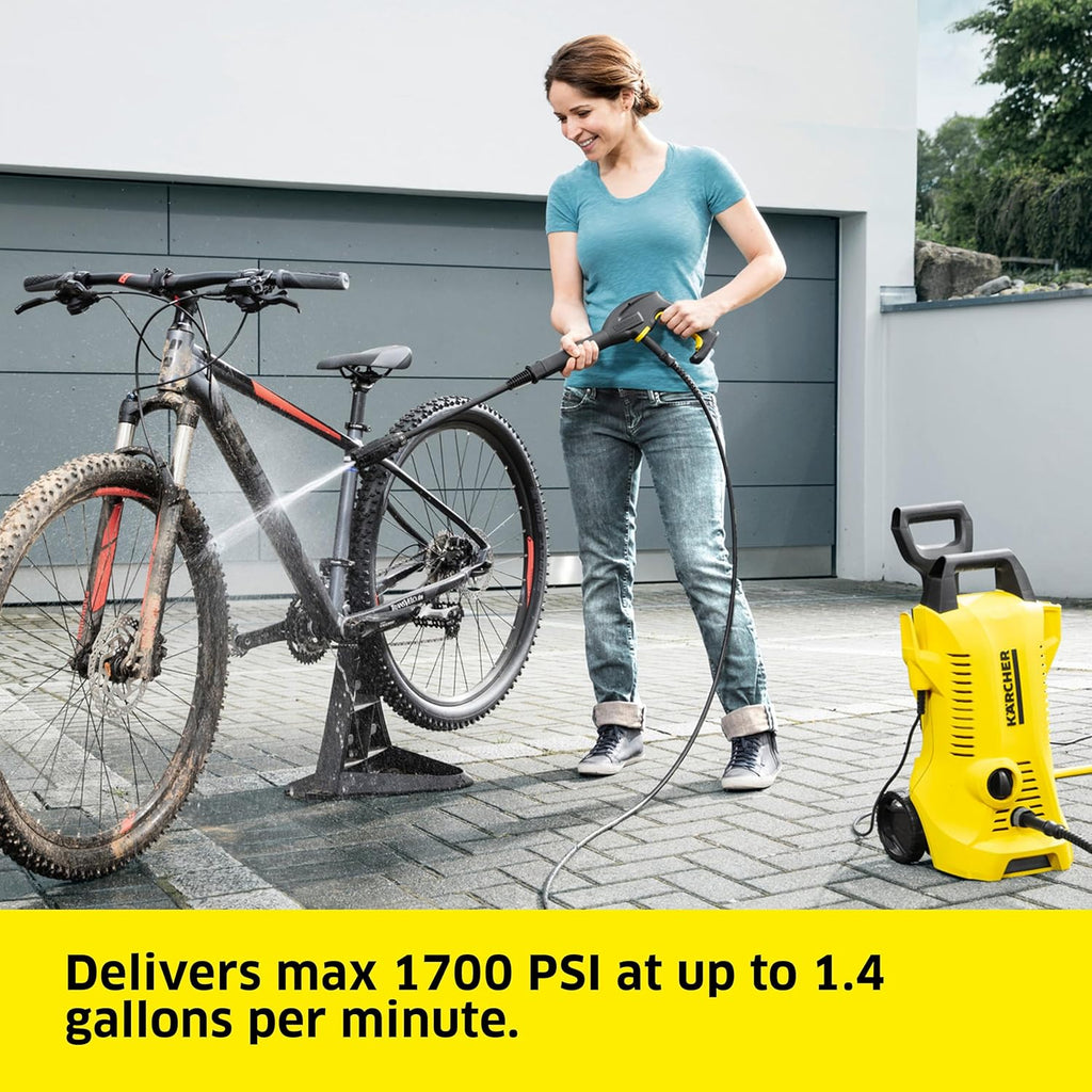 Karcher K2 Power Control Electric Pressure Washer 1700 PSI 1.4 GPM with 2 Lances New