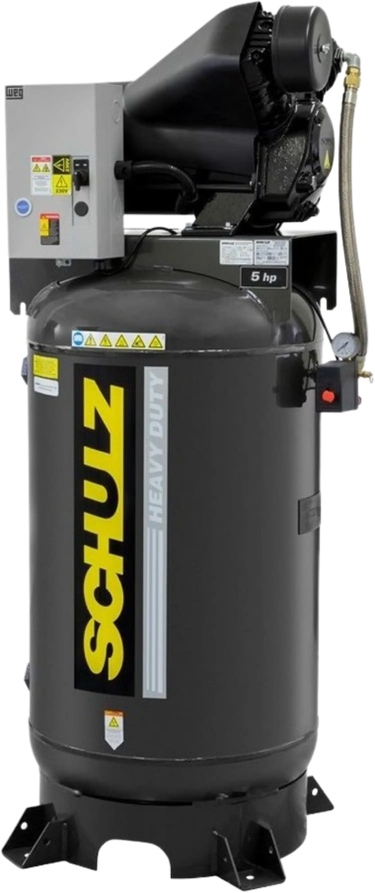 Schulz Audaz MCSV Air Compressor 5 HP 80 gal. 2-Stage 230V 1-Phase Vertical 932.9364-0 New