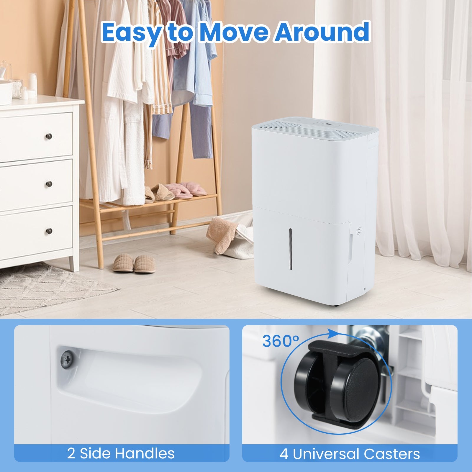 Costway 94.5 Pint Dehumidifier w/ 24H Timer LED Display 639821754 New