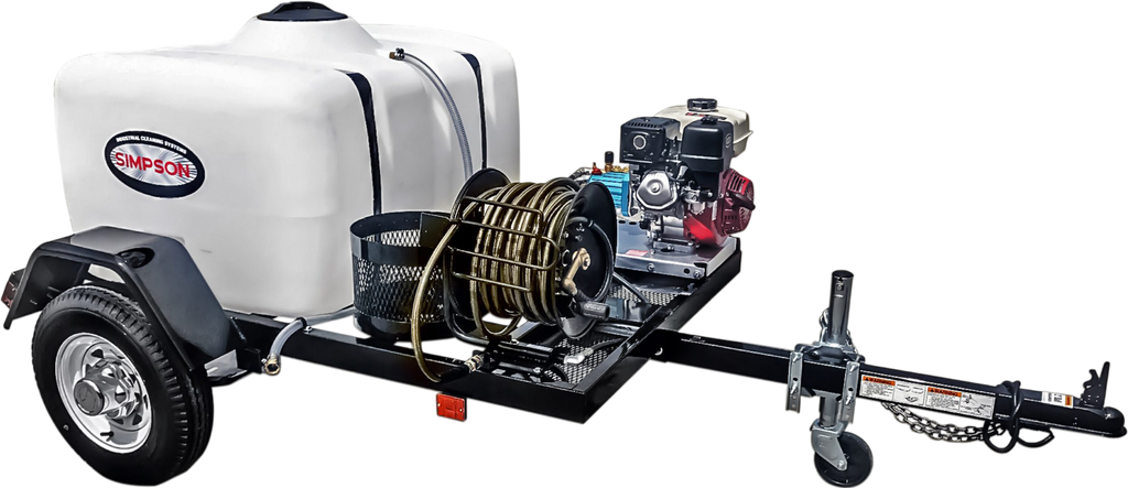 Simpson 95001 Mobile Pressure Washer Trailer 3800 PSI 3.5 GPM Honda GX270 Engine DOT Certified New