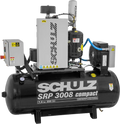 Schulz SRP-3008 Compact Air Compressor 7.5 HP 60 gal. 230V 1-Phase Horizontal 970.3890-0 New