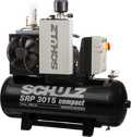 Schulz SRP-3015 Compact II Air Compressor 15 HP 60 gal. 460V 3-Phase Horizontal 970.4341-0 New