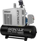Schulz SRP-3040 Compact Air Compressor 40 HP 120 gal. 208-230V 3-Phase Horizontal 970.3233-S New
