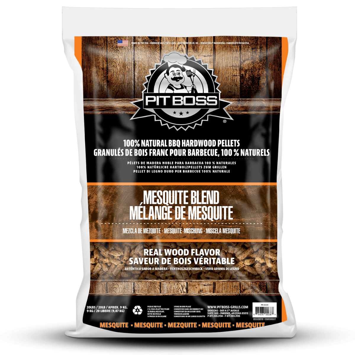 9kg Pit Boss Mesquite Blend Hardwood Pellets