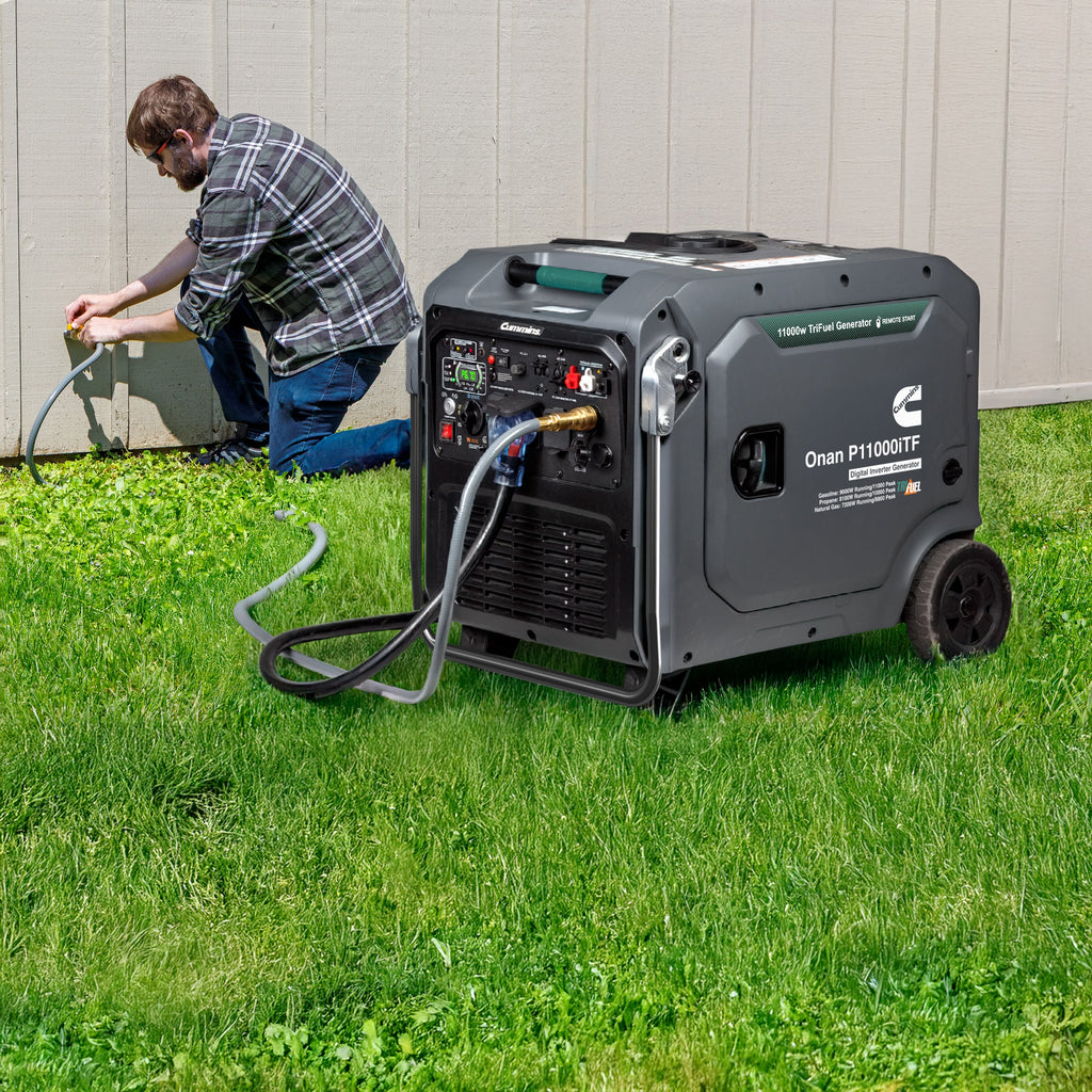 Cummins Onan P11000iTF 9000W/11000W Generator Tri-Fuel Gas Liquid Propane Natural Gas 50A Inverter CO Detect Remote Start New