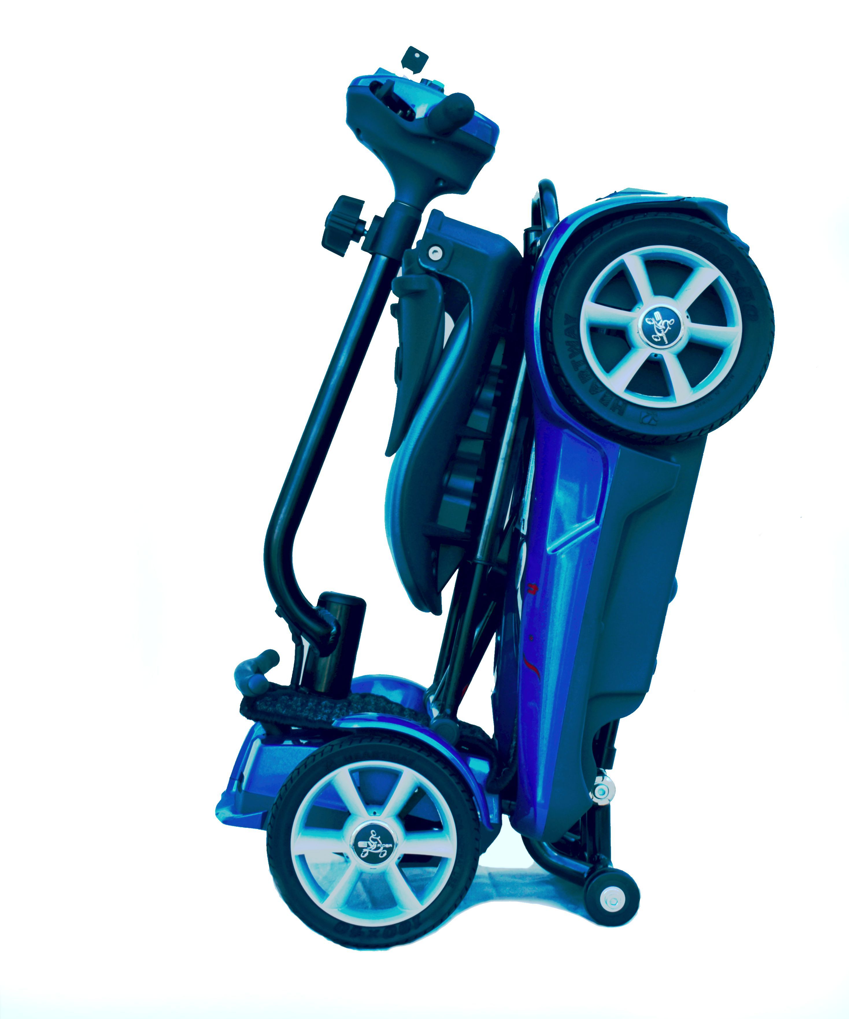 EV Rider S194AF Transport AF4W Folding Mobility Scooter Sapphire Blue New