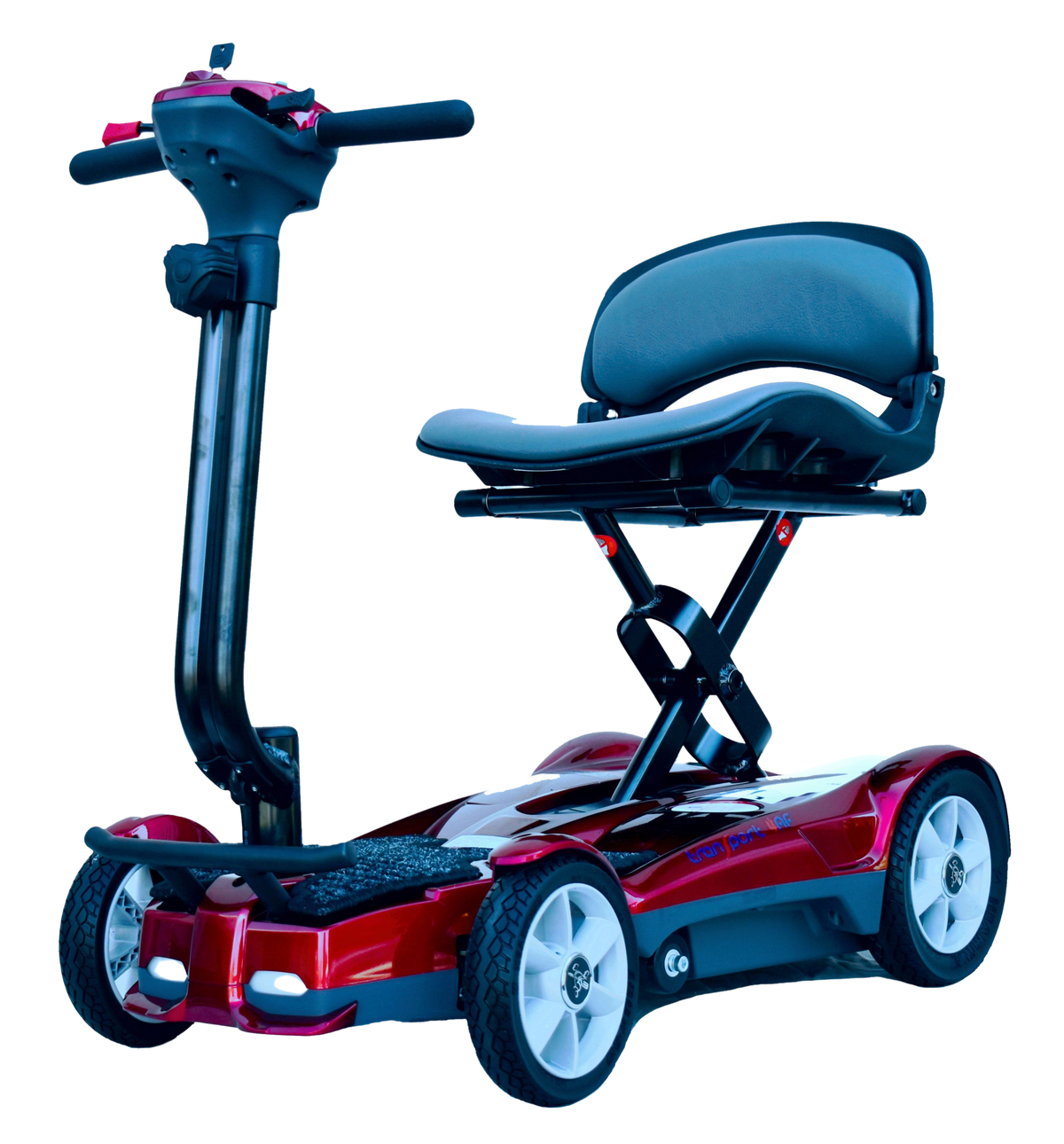 EV Rider S194AF Transport AF4W Folding Mobility Scooter Metallic Red New