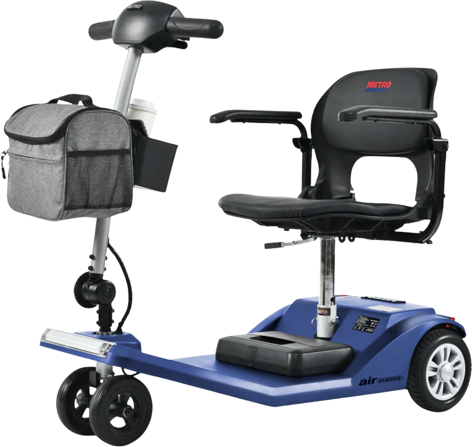 Metro Mobility Air Classic Mobility Scooter 4 Wheel Electric 24V 12Ah 250W 5 MPH 10 Mile Range New