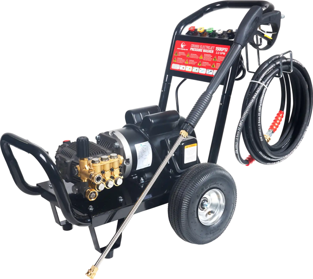 Canpump CR3000 Electrojet Pressure Washer 1500 PSI 2.2 GPM 2 HP 120V Total Stop System New