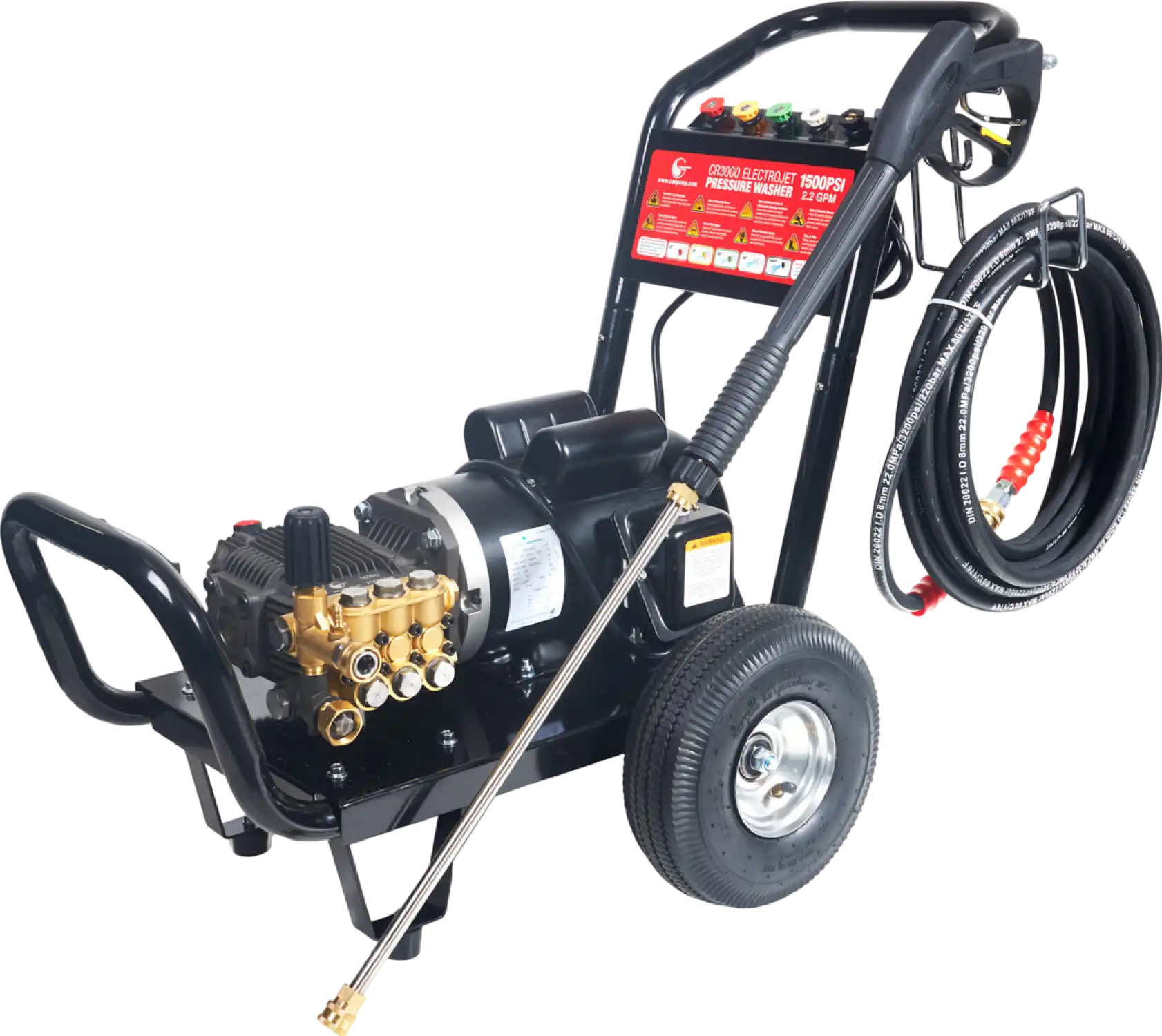 Canpump CR3000 Electrojet Pressure Washer 1500 PSI 2.2 GPM 2 HP 120V Total Stop System New