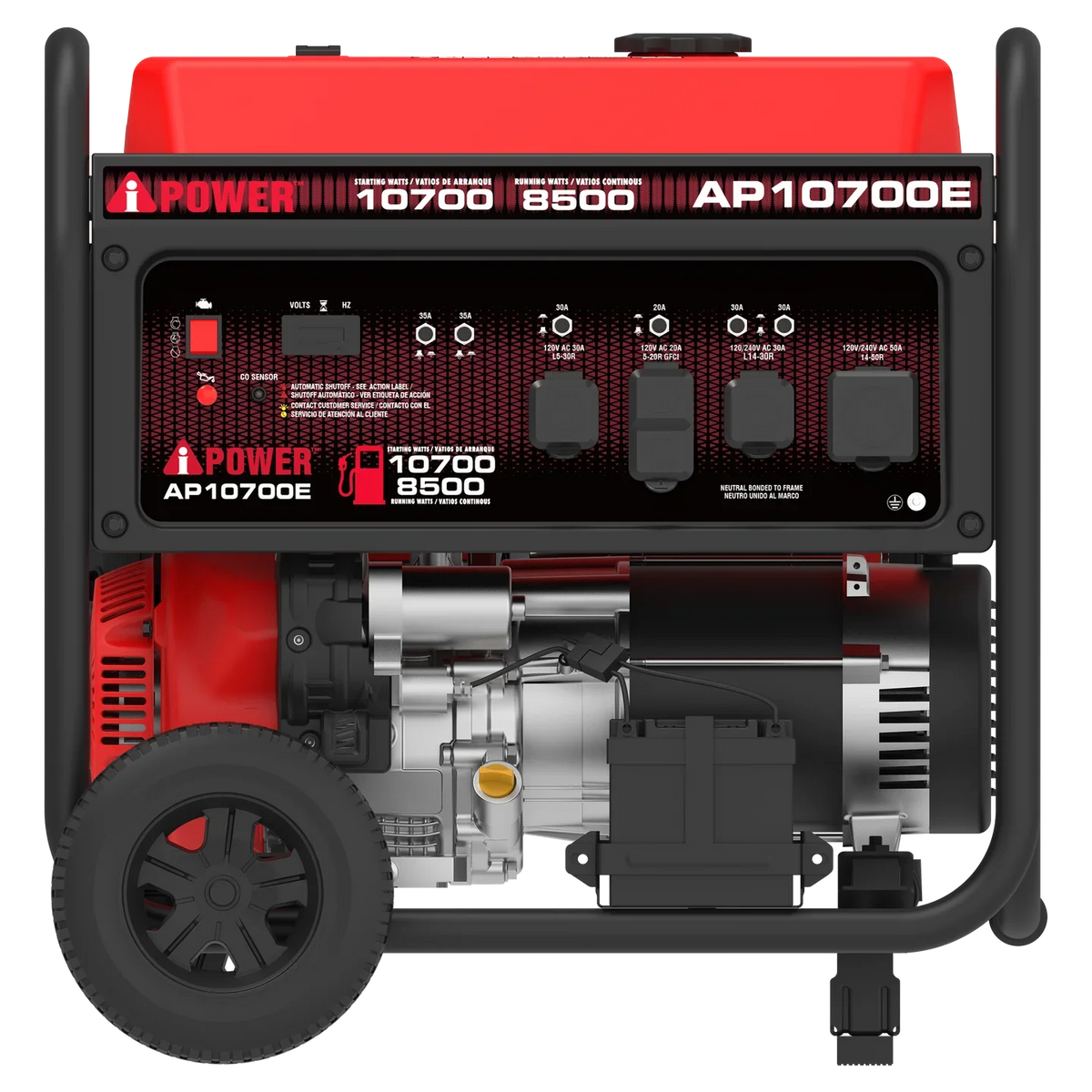 A-iPower AP10700E 8500W/10700W Generator Gas CO Sensor Electric Start New