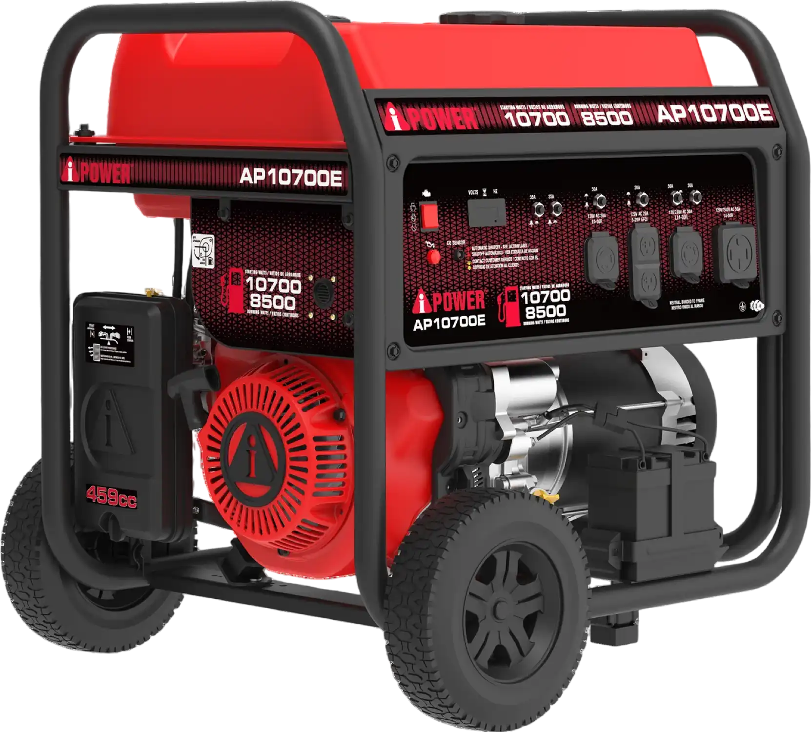 A-iPower AP10700E 8500W/10700W Generator Gas CO Sensor Electric Start New