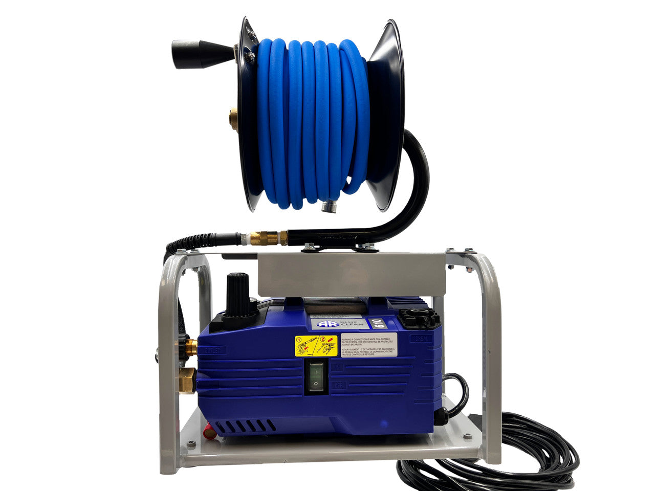 AR Blue Clean AR610-PRO Electric Pressure Washer with Cart and Hose Reel 1350 PSI 1.9 GPM New
