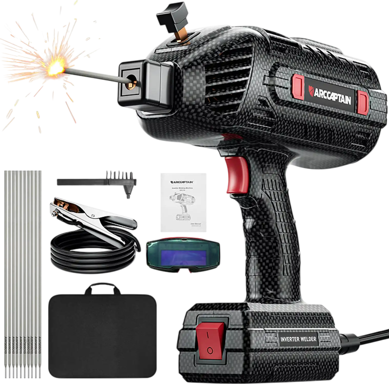 Arccaptain ARC120 Handheld Welder Stick 120A IGBT Inverter Portable 110V New