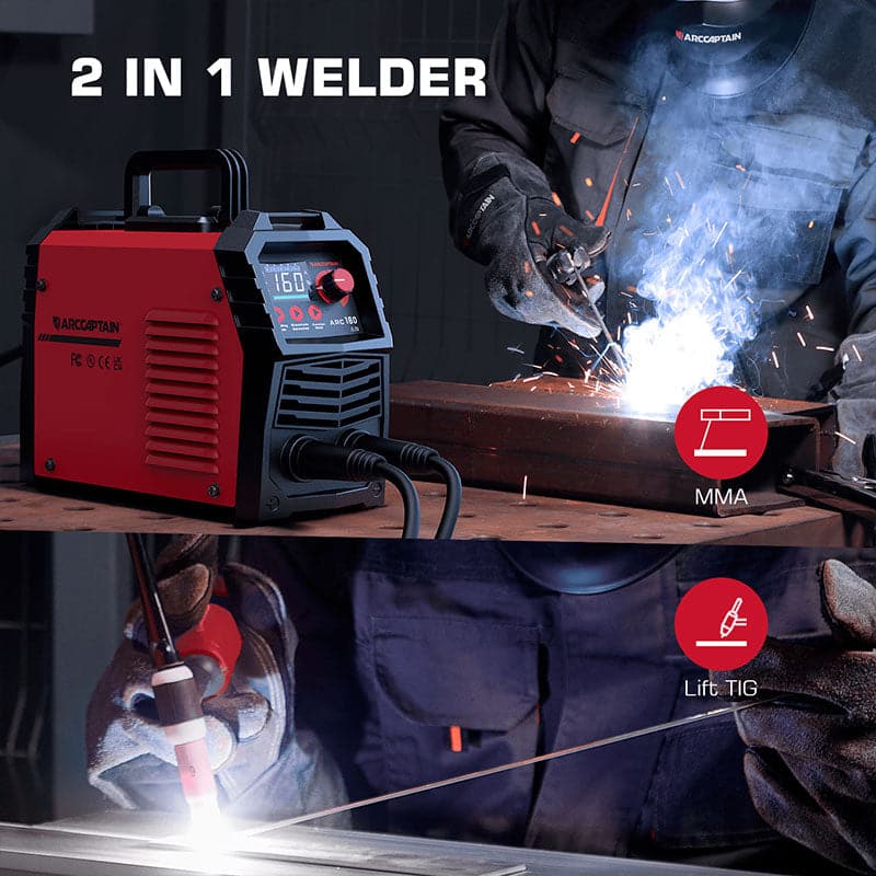Arccaptain ARC160 Stick Welder 160A Synergic IGBT Inverter 110/220V New
