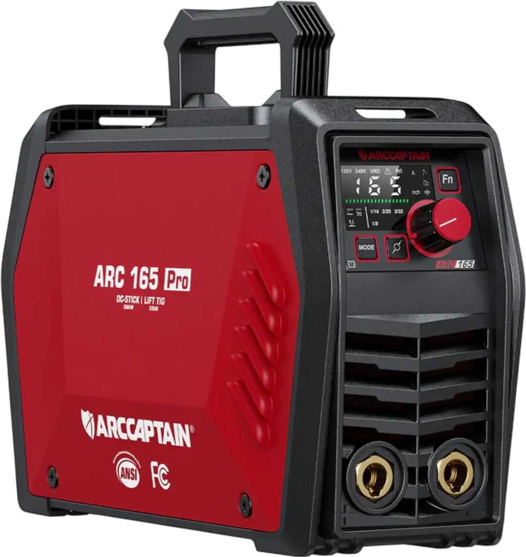 Arccaptain iControl ARC165 Pro Welder Stick Lift Tig Synergic IGBT 120/240V App Control New