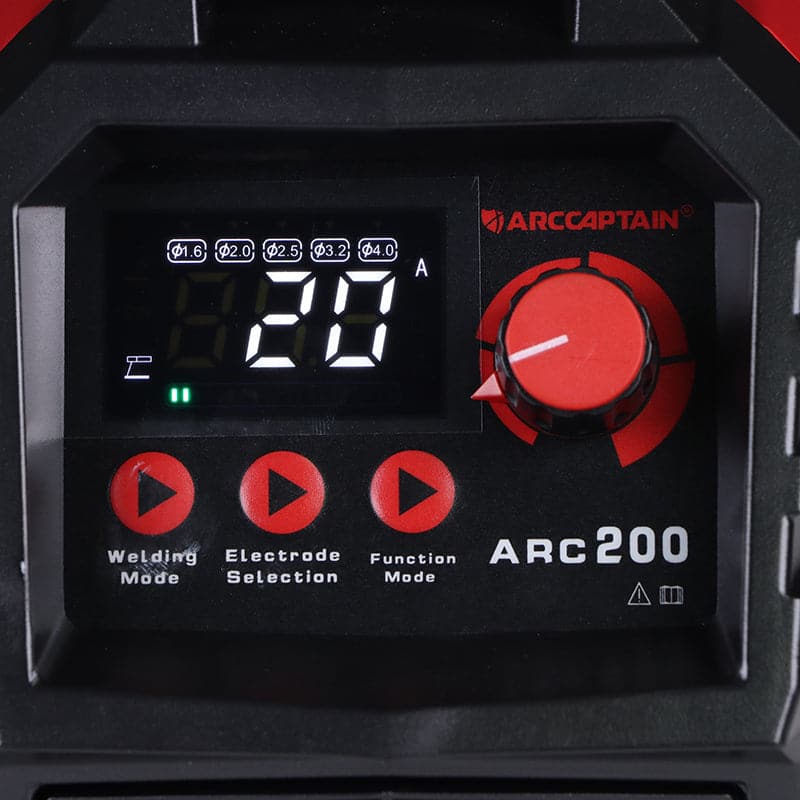 Arccaptain ARC200 Stick Welder Synergic 200A IGBT Inverter 110/220V New