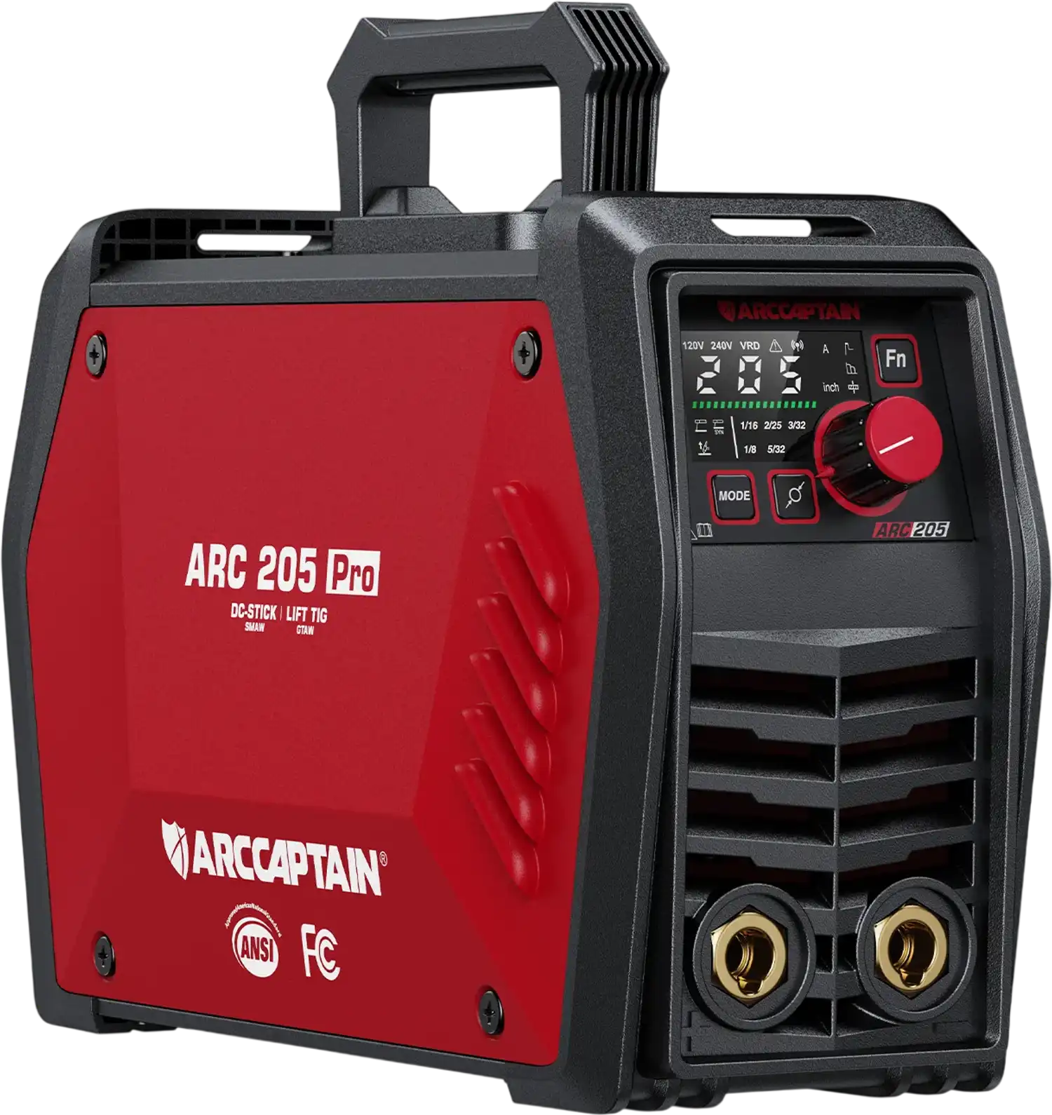 Arccaptain ARC205 Pro Welder Stick Lift TIG 205A Synergic IGBT 120/240V App Control New