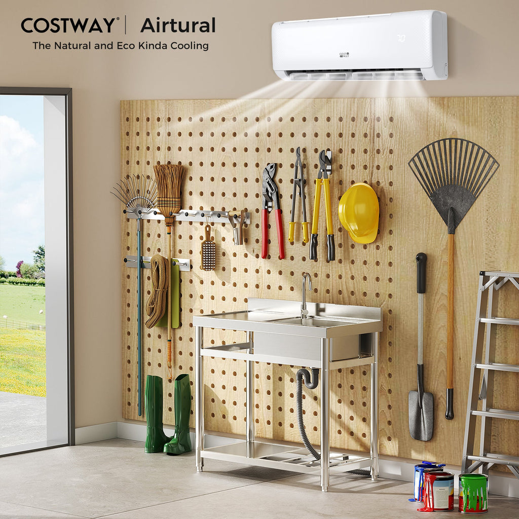 Costway Airtural 18,000 BTU 21 SEER2 Ductless Mini Split Air Conditioner Heater 208-230V Energy Star 29843657 New