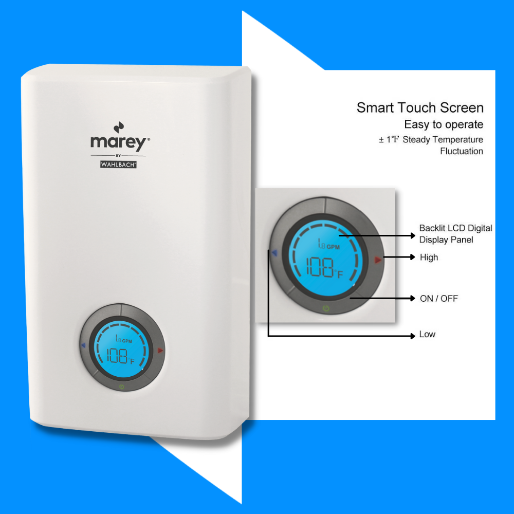 Marey Power Pak 12kW 2.2 GPM Electric Tankless Water Heater New