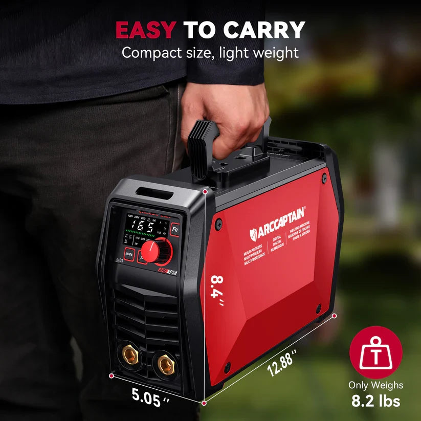 Arccaptain iControl ARC165 Pro Welder Stick Lift Tig Synergic IGBT 120/240V App Control New