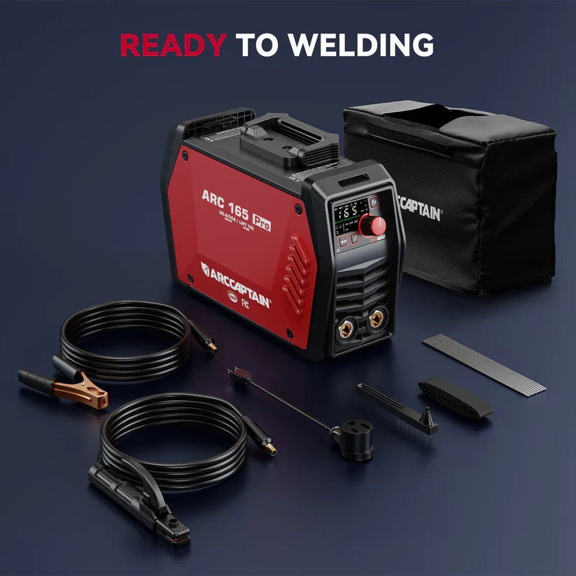 Arccaptain iControl ARC165 Pro Welder Stick Lift Tig Synergic IGBT 120/240V App Control New