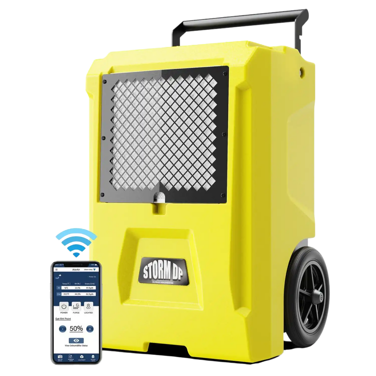 AlorAir Storm DP Smart WiFi Commercial Crawl Space/Basement Dehumidifier 50 Pints with Condensate Pump New