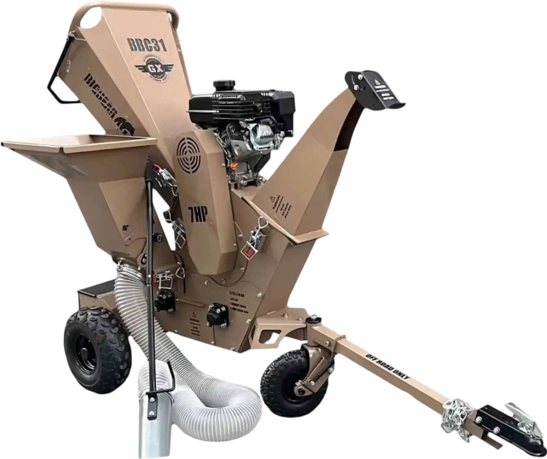 BigBear Power BBC31 Tornadic Chipper Shredder Vacuum 3 in. 7 HP Full Tree Self-Feeding New