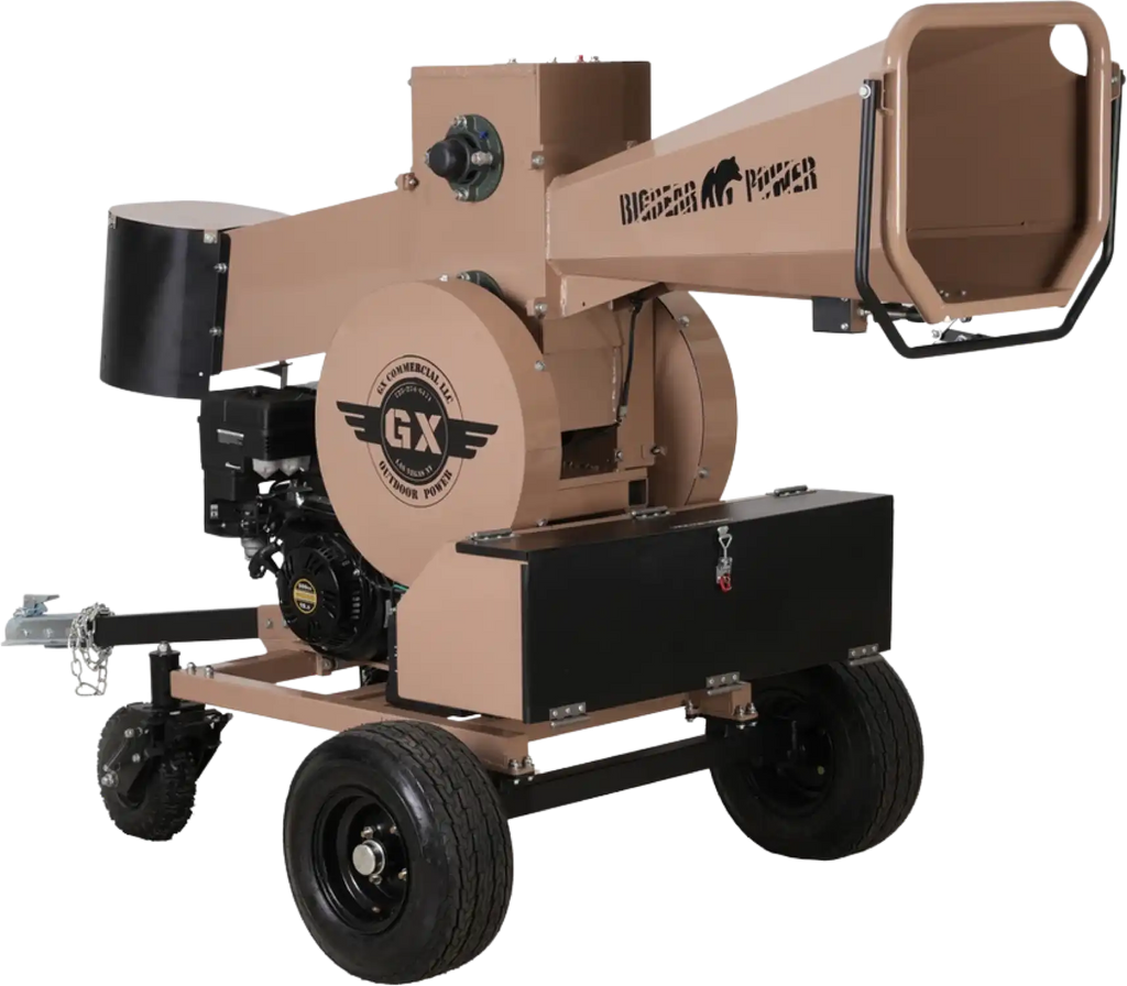 BigBear Power BBC82 Kinetic Loghog Logger 5" 15 HP Engine Gas Powered Commercial Self Feeding Electric Start New