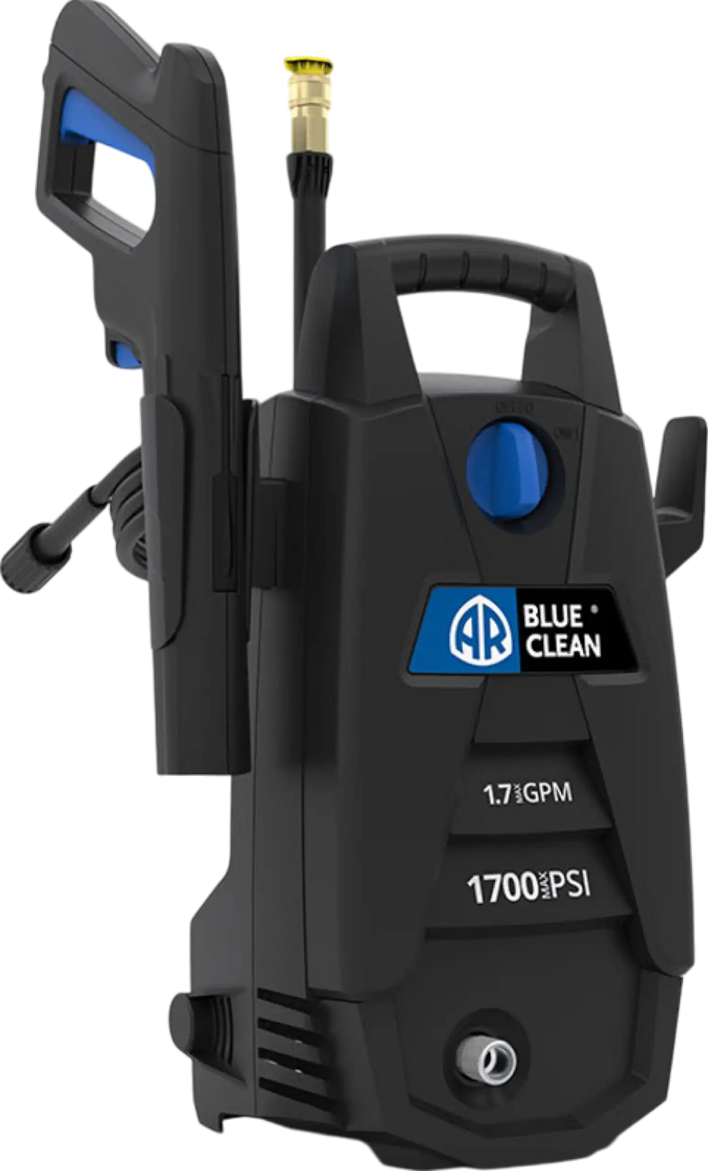 AR Blue Clean Electric Pressure Washer 1700 PSI 1.7 GPM with Total Stop System BC111HSB New
