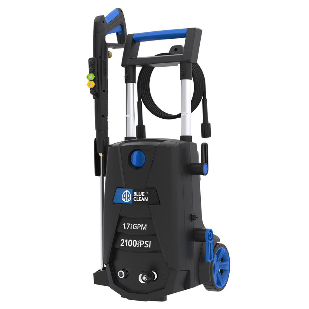 AR Blue Clean Electric Pressure Washer 2100 PSI 1.7 GPM with Total Stop System BC383HSB New