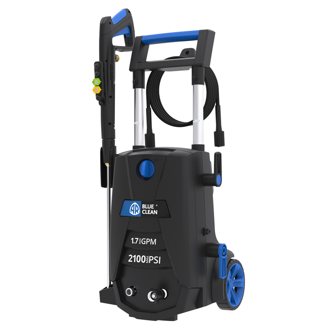 AR Blue Clean Electric Pressure Washer 2100 PSI 1.7 GPM with Total Stop System BC383HSB New